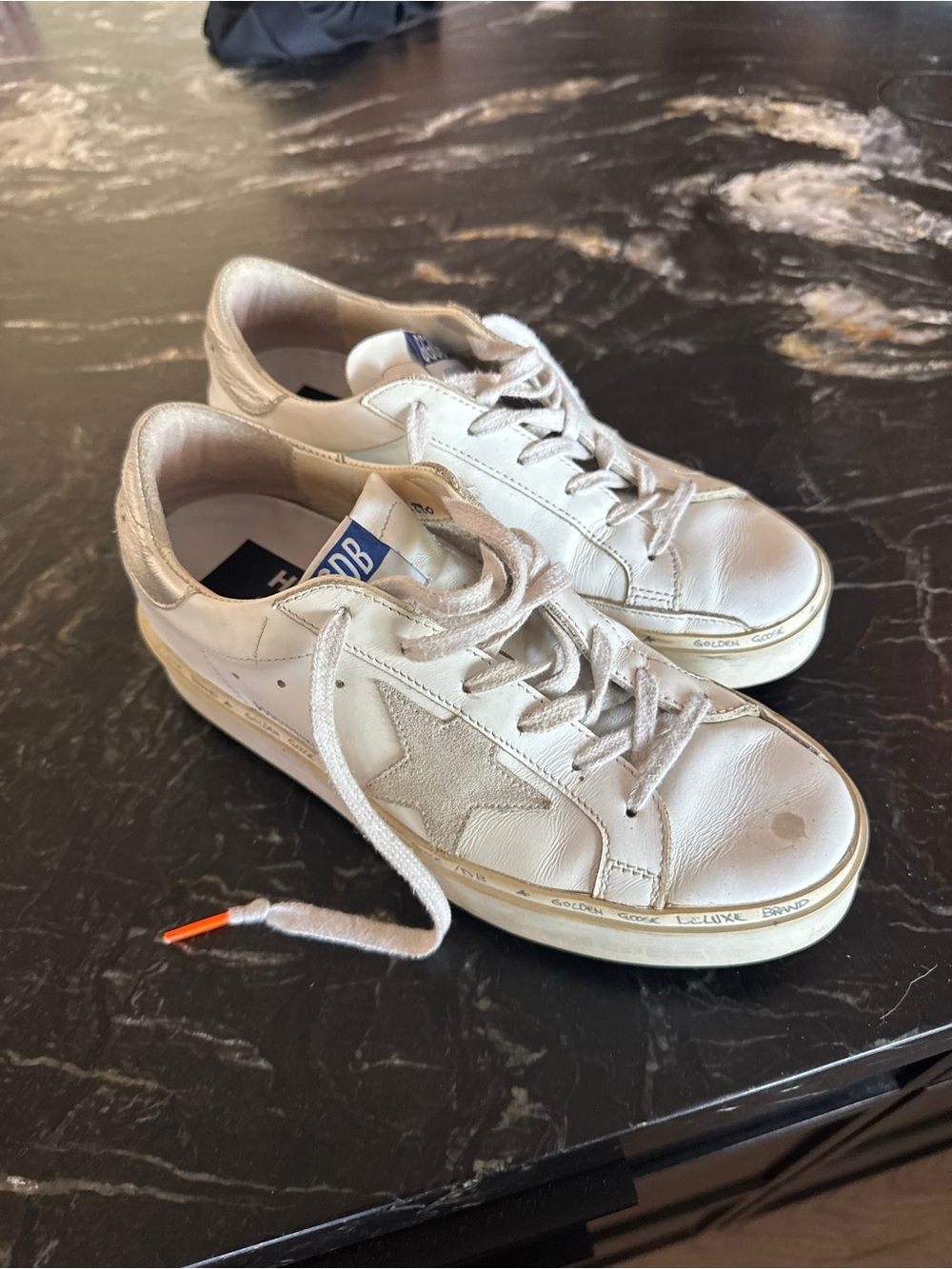 Golden Goose Hi Star Leather Sneakers